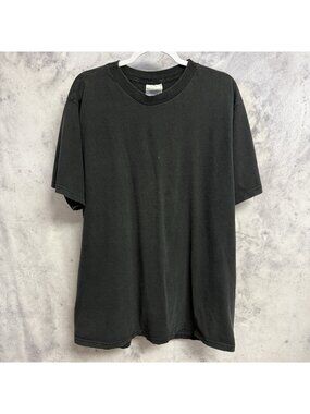 Vintage Y2K Skate Grunge Black T Shirt Mens XL Short Sleeve Fruit of the Loom